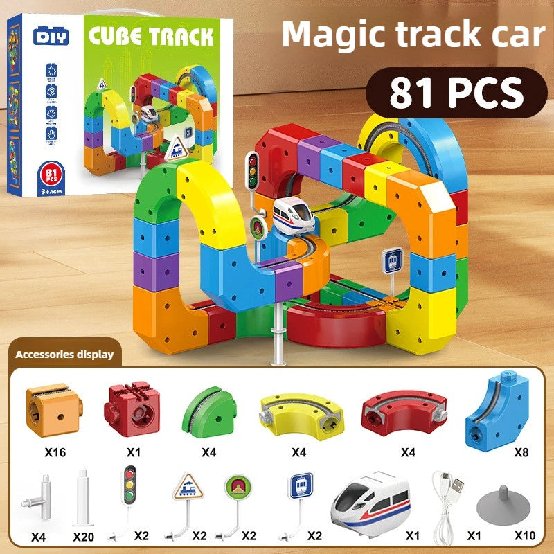 Magnetic Track Train Set