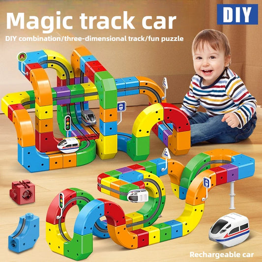 Magnetic Track Train Set