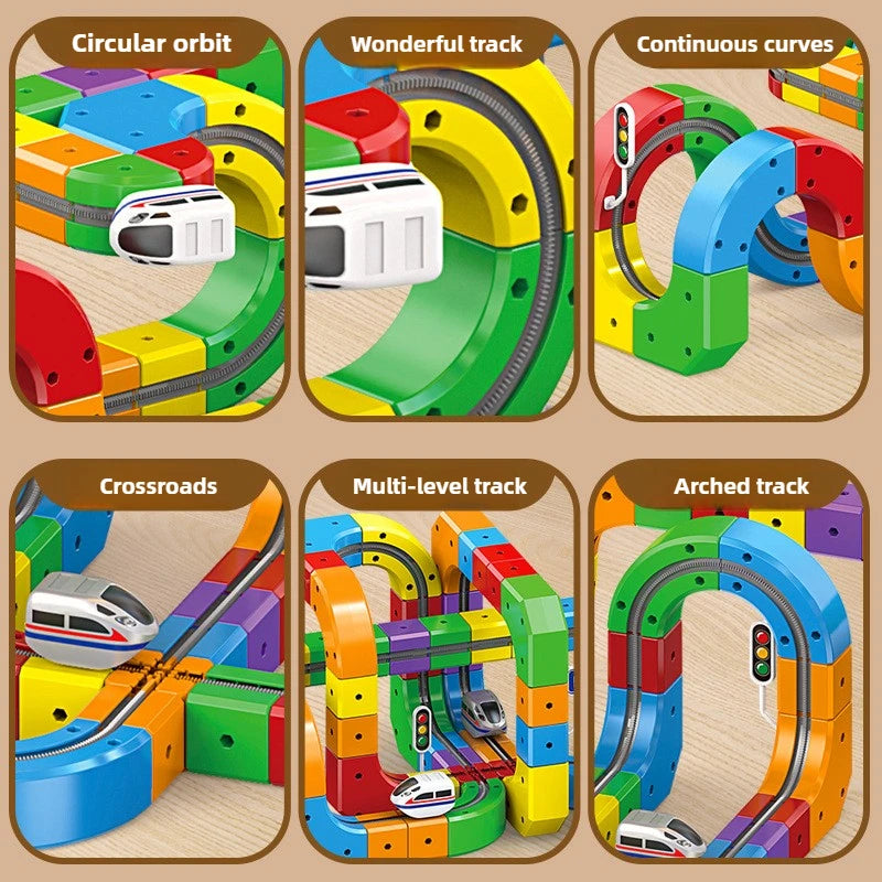 Magnetic Track Train Set