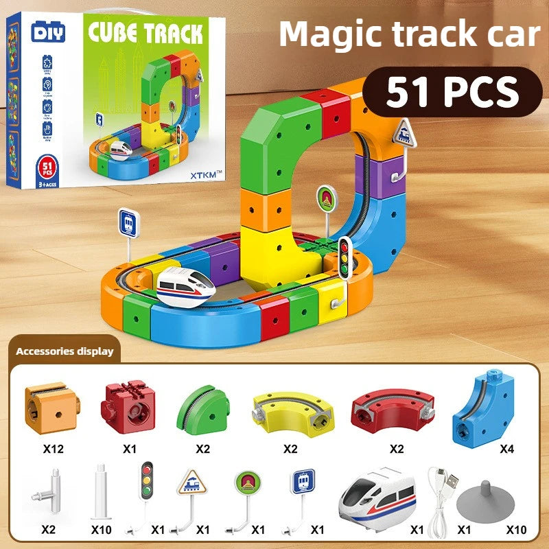 Magnetic Track Train Set