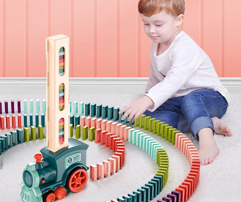 Electric Domino Train Car Set